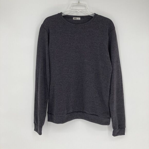 Ohoo Korea Sweater Mens MEDIUM Gray Pullover Sweatshirt Utility Streetwear - Picture 1 of 11